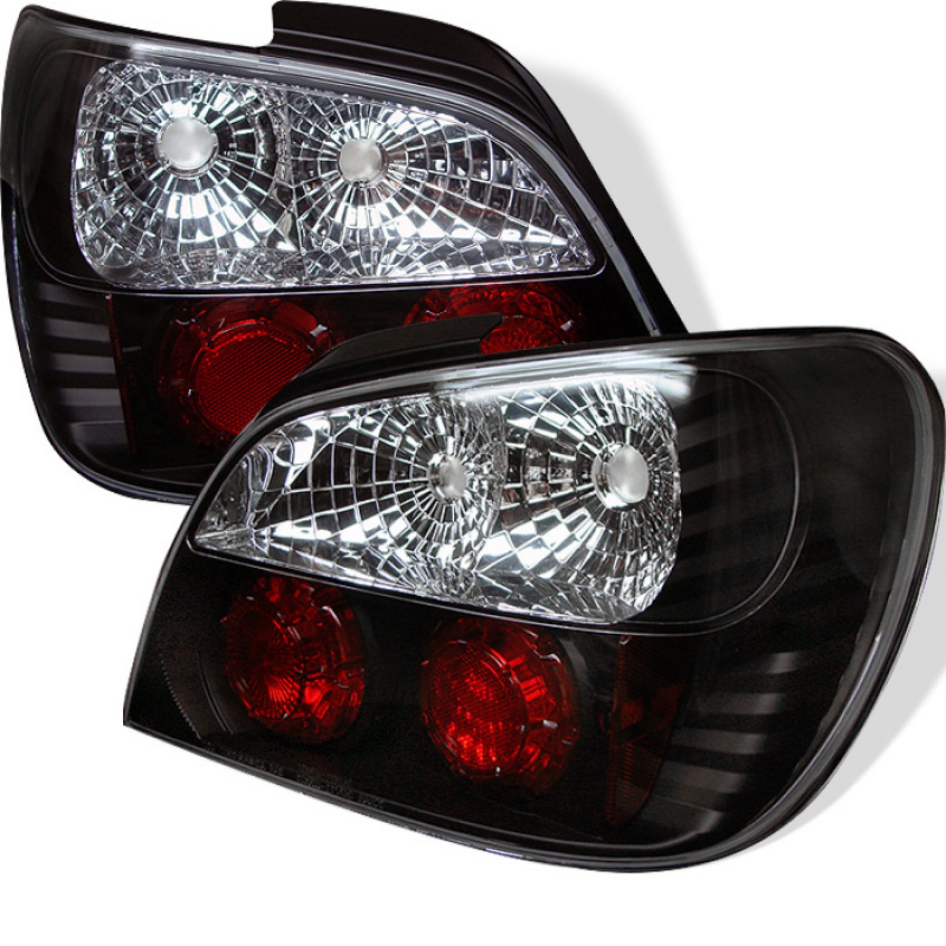 Picture of Spyder Subaru Impreza WRX-Sti 02-03 4Dr Not Fit WagonEuro Style Tail Lights Black ALT-YD-SI01-BK