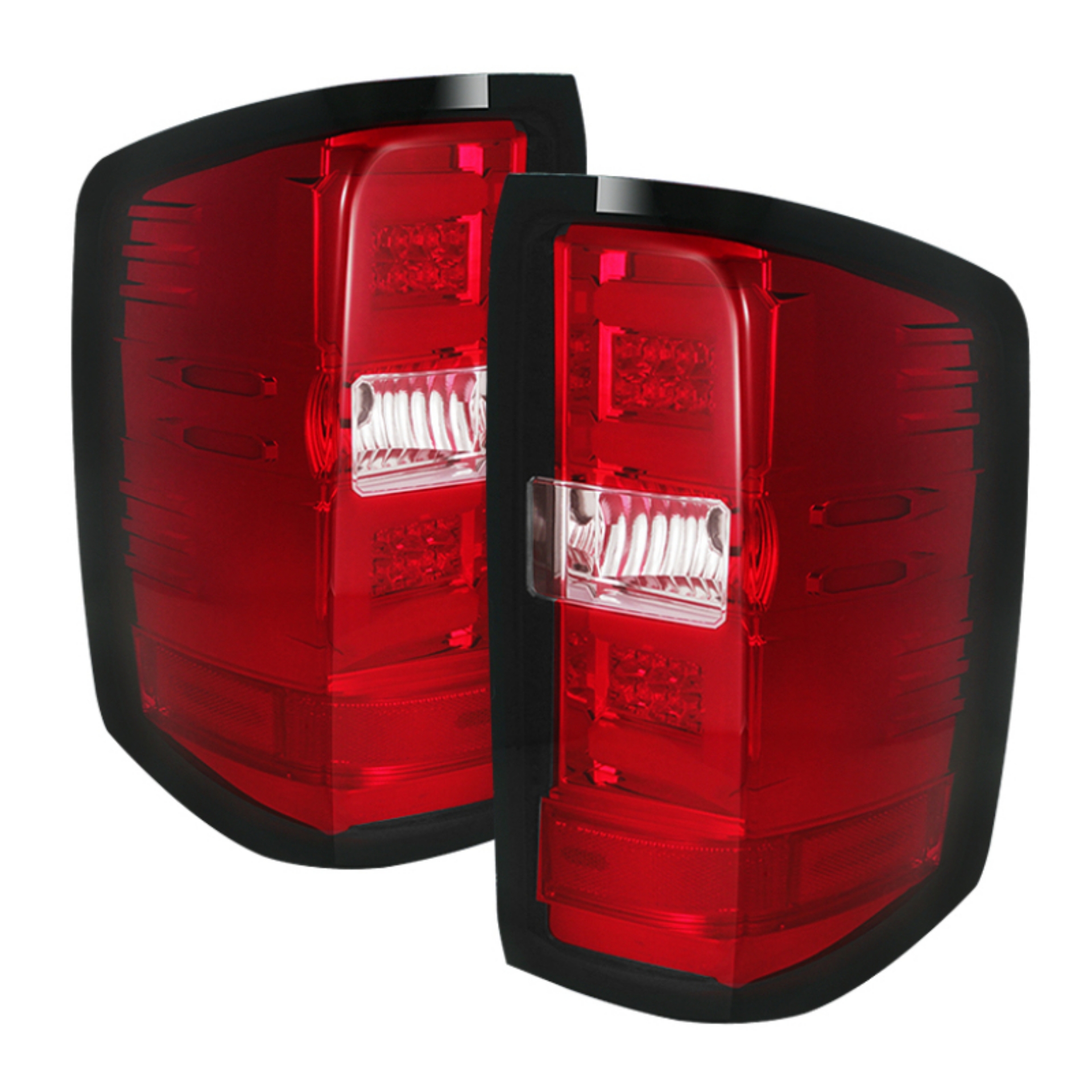 Picture of Spyder Chevy 1500 14-16 Light Bar LED Tail Lights Red Clear ALT-YD-CS14-LBLED-RC