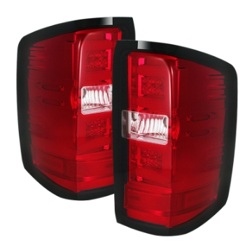 Picture of Spyder Chevy 1500 14-16 Light Bar LED Tail Lights Red Clear ALT-YD-CS14-LBLED-RC