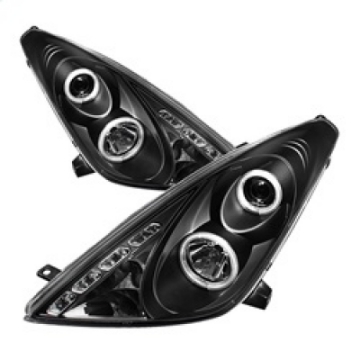 Picture of Spyder Toyota Celica 00-05 Projector Headlights LED Halo DRL Blk High H1 Low H1 PRO-YD-TCEL00-LED-BK
