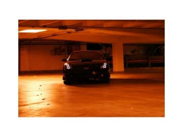 Picture of Spyder Toyota Celica 00-05 Projector Headlights LED Halo DRL Blk High H1 Low H1 PRO-YD-TCEL00-LED-BK
