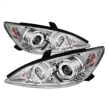 Picture of Spyder Toyota Camry 02-06 Projector Headlights LED Halo LED Chrome High H1 Low H1 PRO-YD-TCAM02-HL-C