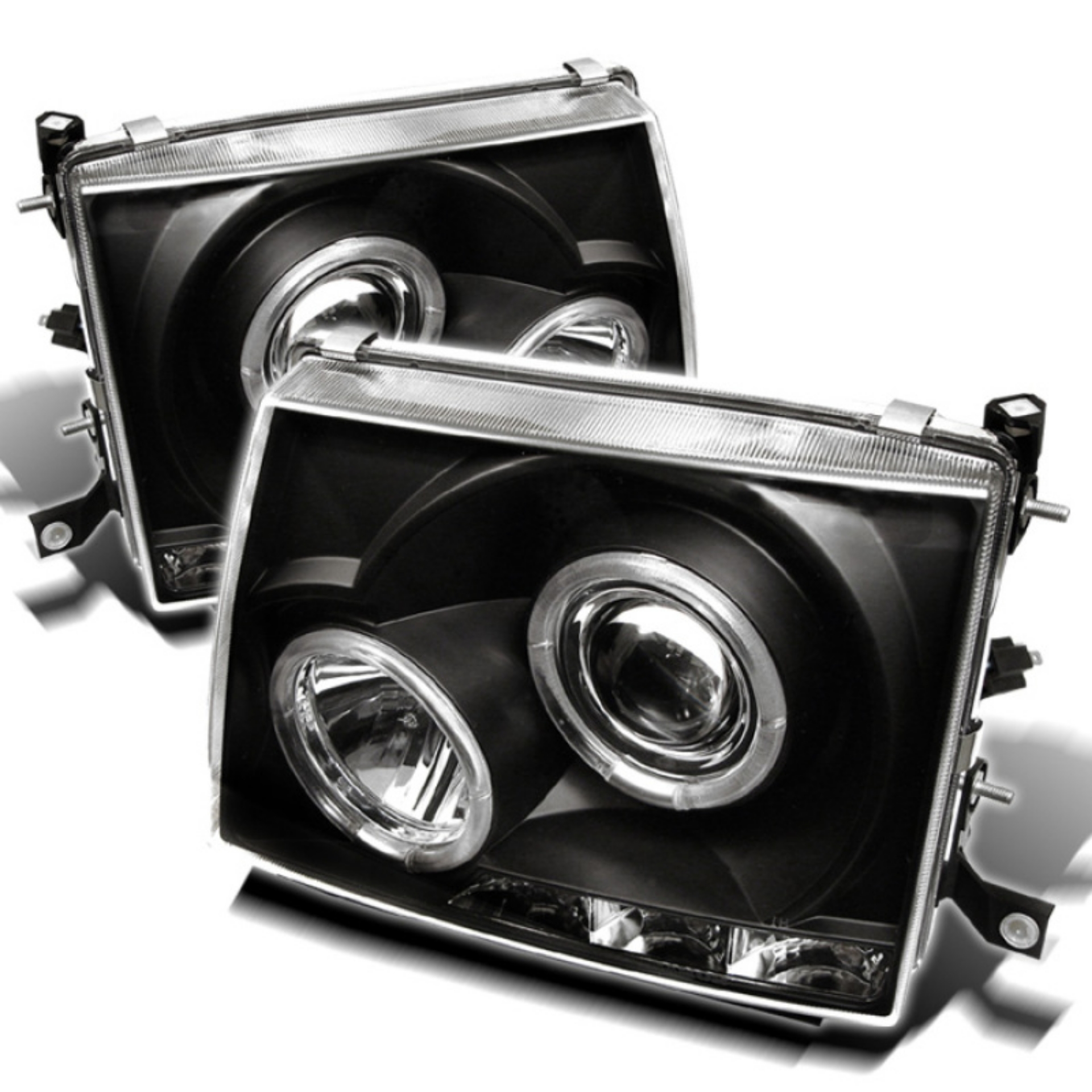 Picture of Spyder Toyota Tacoma 97-00 Projector Headlights LED Halo LED Black High H1 Low H1 PRO-YD-TT97-HL-BK