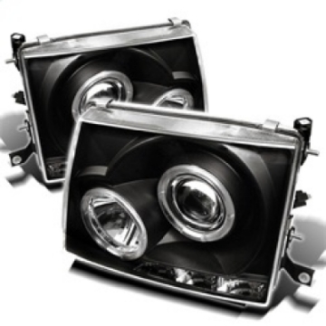 Picture of Spyder Toyota Tacoma 97-00 Projector Headlights LED Halo LED Black High H1 Low H1 PRO-YD-TT97-HL-BK