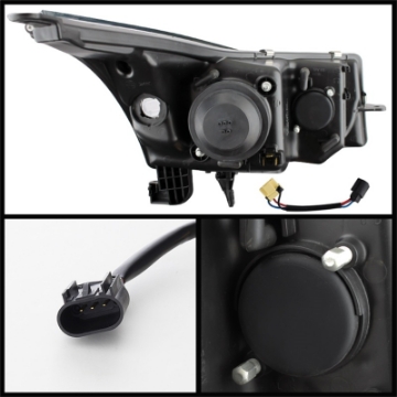 Picture of Spyder Chevy Cruze 11-14 Projector Headlights Light Tube DRL Blk PRO-YD-CCRZ11-LTDRL-BK