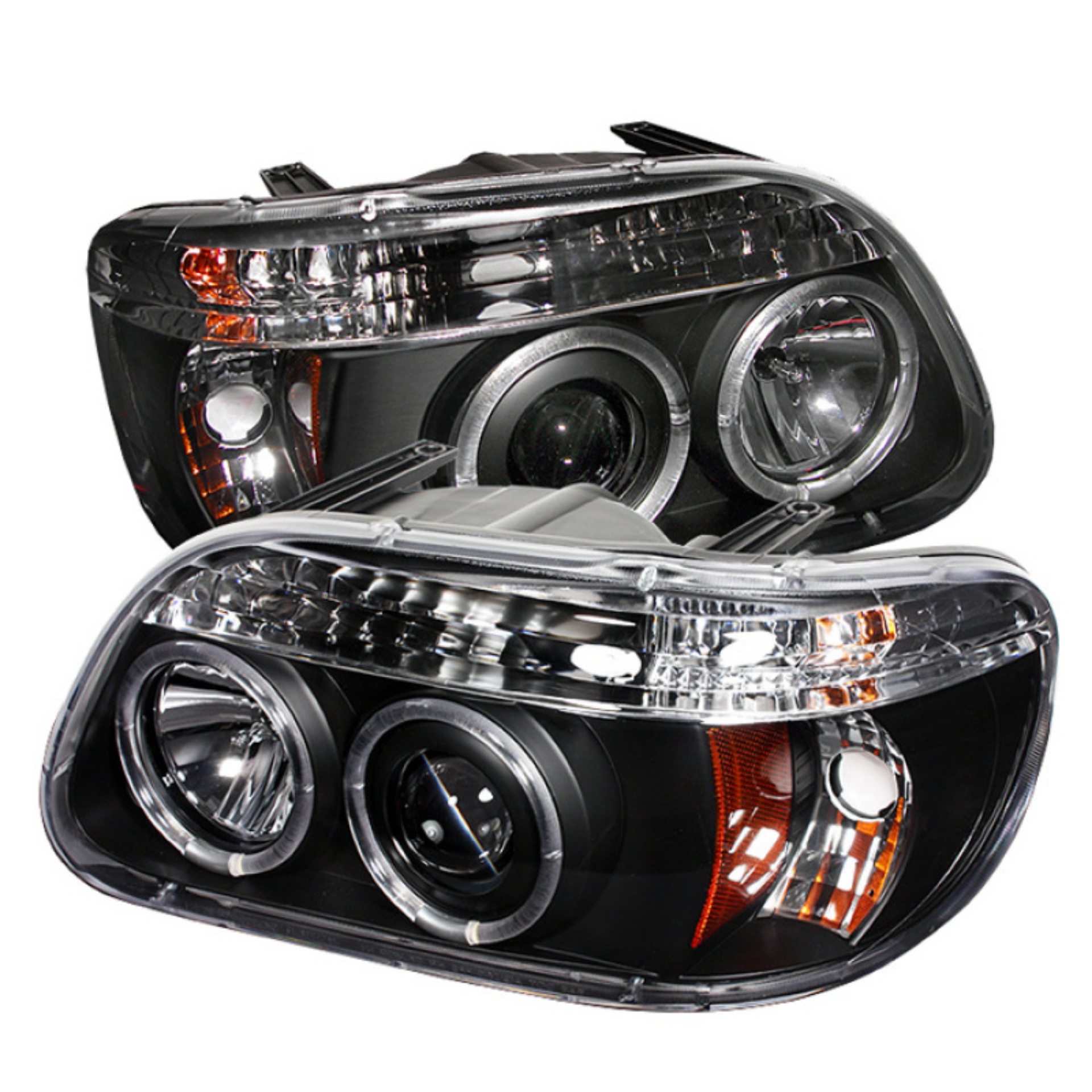Picture of Spyder Ford Explorer 95-01 1PC Projector Headlights LED Halo Blk PRO-YD-FEXP95-HL-1PC-BK