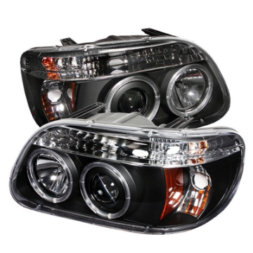 Picture of Spyder Ford Explorer 95-01 1PC Projector Headlights LED Halo Blk PRO-YD-FEXP95-HL-1PC-BK