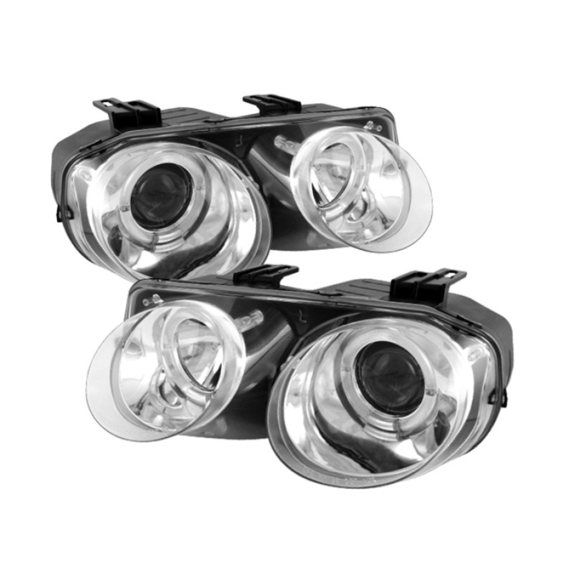 Picture of Spyder Acura Integra 98-01 Projector Headlights LED Halo -Chrome High H1 Low 9006 PRO-YD-AI98-HL-C
