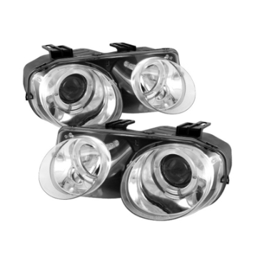 Picture of Spyder Acura Integra 98-01 Projector Headlights LED Halo -Chrome High H1 Low 9006 PRO-YD-AI98-HL-C