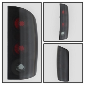 Picture of Spyder Dodge Ram 02-06 1500-Ram 2500-3500 03-06 Euro Style Tail Lights Black Smoke ALT-YD-DRAM02-BSM