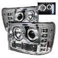 Picture of Spyder GMC Sierra 1500-2500-3500 07-13 Projector Headlights LED Halo- LED Chrome PRO-YD-GS07-HL-C