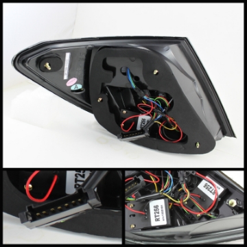 Picture of Spyder Mercedes Benz W204 C-Class 08-11 LED Tail Lights Incandescent - Smke ALT-YD-MBZC08-LED-SM
