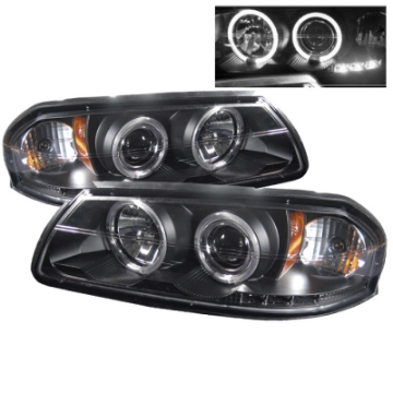 Picture of Spyder Chevy Impala 00-05 Projector Headlights LED Halo LED Black High H1 Low H1 PRO-YD-CHIP00-HL-BK