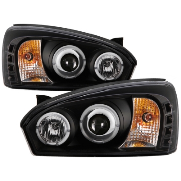 Picture of Spyder Chevy Malibu 04-07 Projector Headlights LED Halo LED Black High H1 Low H1 PRO-YD-CM04-HL-BK