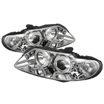 Picture of Spyder Pontiac GTO 04-06 Projector Headlights LED Halo LED Chrome High H1 Low H1 PRO-YD-PGTO04-HL-C