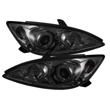 Picture of Spyder Toyota Camry 02-06 Projector Headlights LED Halo LED Smoke High H1 Low H1 PRO-YD-TCAM02-HL-SM