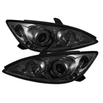 Picture of Spyder Toyota Camry 02-06 Projector Headlights LED Halo LED Smoke High H1 Low H1 PRO-YD-TCAM02-HL-SM