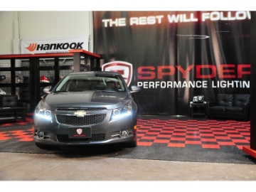 Picture of Spyder Chevy Cruze 11-14 Projector Headlights LED Halo -DRL Blk High H1 Low H7 PRO-YD-CCRZ11-DRL-BK