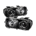 Picture of Spyder Acura Integra 94-97 Projector Headlights LED Halo -Black High H1 Low 9006 PRO-YD-AI94-HL-BK