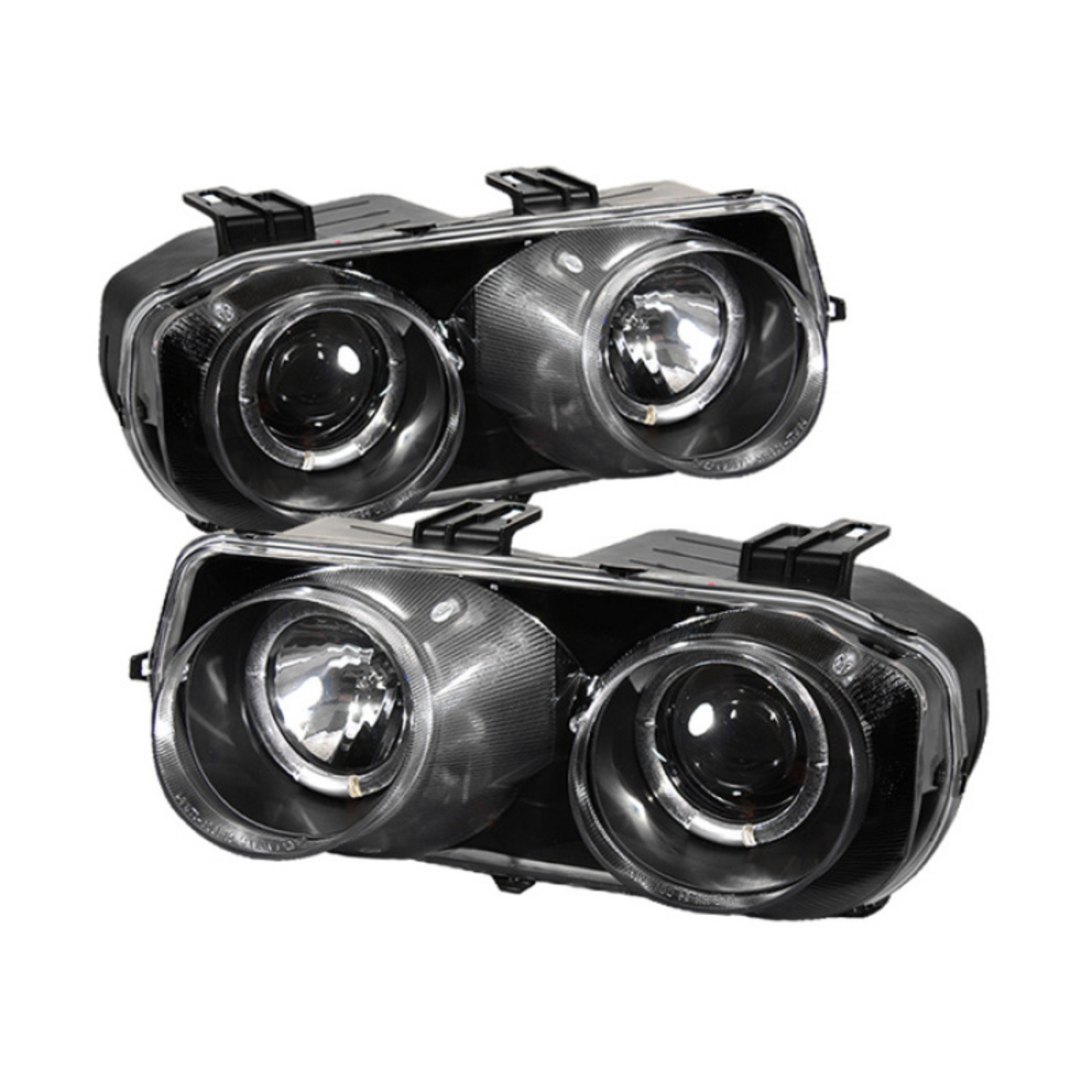 Picture of Spyder Acura Integra 94-97 Projector Headlights LED Halo -Black High H1 Low 9006 PRO-YD-AI94-HL-BK