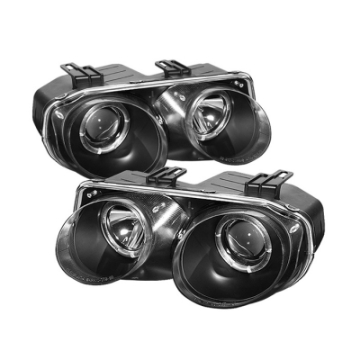 Picture of Spyder Acura Integra 98-01 Projector Headlights LED Halo -Black High H1 Low 9006 PRO-YD-AI98-HL-BK