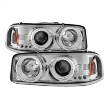 Picture of Spyder GMC Sierra 1500-2500-3500 99-06 Projector Headlights LED Halo LED Chrome PRO-YD-CDE00-HL-C