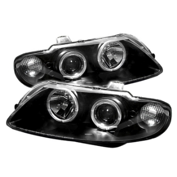 Picture of Spyder Pontiac GTO 04-06 Projector Headlights LED Halo LED Black High H1 Low H1 PRO-YD-PGTO04-HL-BK