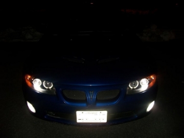 Picture of Spyder Pontiac GTO 04-06 Projector Headlights LED Halo LED Black High H1 Low H1 PRO-YD-PGTO04-HL-BK