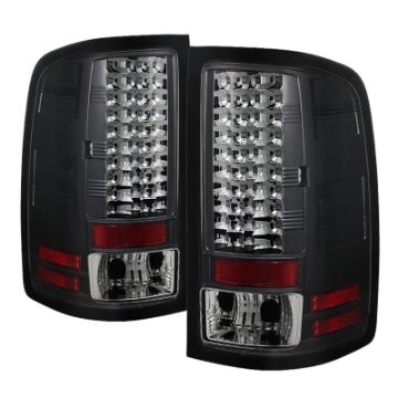 Picture of Spyder GMC Sierra 07-13 Not fit 3500 Dually 4 Rear WheelsLED Tail Lights Black ALT-YD-GS07-LED-BK
