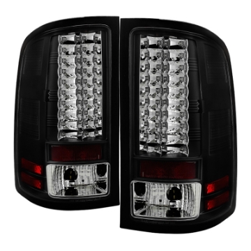 Picture of Spyder GMC Sierra 07-13 Not fit 3500 Dually 4 Rear WheelsLED Tail Lights Black ALT-YD-GS07-LED-BK