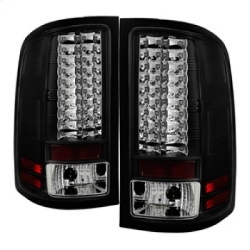 Picture of Spyder GMC Sierra 07-13 Not fit 3500 Dually 4 Rear WheelsLED Tail Lights Black ALT-YD-GS07-LED-BK