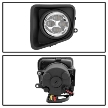 Picture of Spyder Toyota Tundra 2014-2016 Daytime DRL LED Running Fog Lights w-Switch Clear FL-DRL-TTU14-C