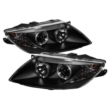 Picture of Spyder BMW Z4 03-08 Projector Headlights Xenon-HID Model Only - LED Halo Black PRO-YD-BMWZ403-HID-BK