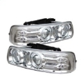 Picture of Spyder Chevy Silverado 1500-2500 99-02Projector Headlights LED Halo LED Chrome PRO-YD-CS99-HL-C