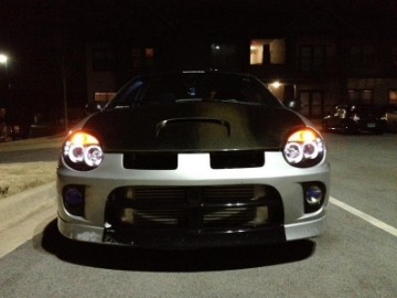 Picture of Spyder Dodge Neon 03-05 Projector Headlights LED Halo LED Black High H1 Low H1 PRO-YD-DN03-HL-BK