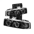 Picture of Spyder Chevy Astro 95-05-GMC Safari 95-05 Projector Headlights LED Halo Black PRO-YD-CA95-HL-BK