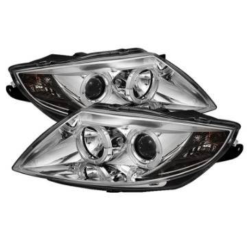 Picture of Spyder BMW Z4 03-08 Projector Headlights Halogen Model Only - LED Halo Chrome PRO-YD-BMWZ403-HL-C
