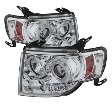 Picture of Spyder Ford Escape 08-12 Projector Headlights Halogen Model Only - DRL Chrome PRO-YD-FES08-DRL-C