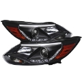 Picture of Spyder Ford Focus 12-14 Projector Headlights Halogen Model Only - DRL Black PRO-YD-FF12-DRL-BK