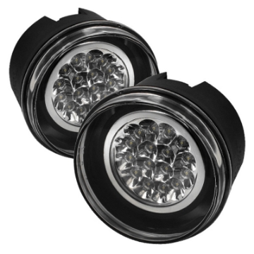Picture of Spyder Jeep Grand Cherokee 05-09-Commander 06-08 LED Fog Lights w-Switch Clear FL-LED-JGC05-C