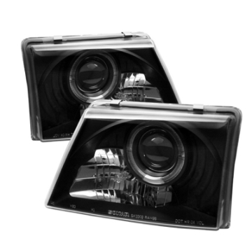 Picture of Spyder Ford Ranger 98-00 Projector Headlights LED Halo Black High 9005 Low H1 PRO-YD-FR98-BK