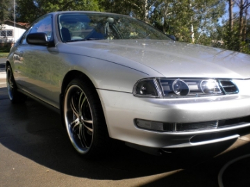 Picture of Spyder Honda Prelude 92-96 Projector Headlights LED Halo Black High H1 Low H1 PRO-YD-HP92-BK