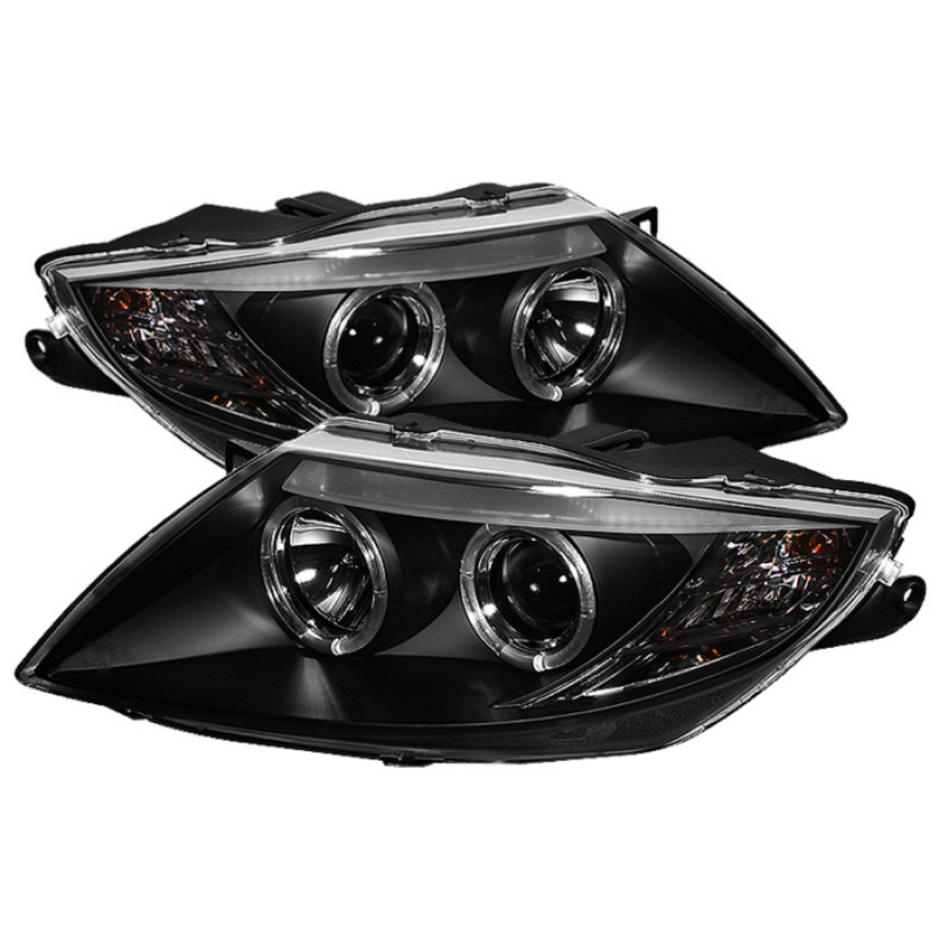 Picture of Spyder BMW Z4 03-08 Projector Headlights Halogen Model Only - LED Halo Black PRO-YD-BMWZ403-HL-BK