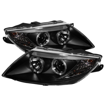 Picture of Spyder BMW Z4 03-08 Projector Headlights Halogen Model Only - LED Halo Black PRO-YD-BMWZ403-HL-BK