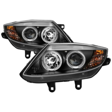 Picture of Spyder BMW Z4 03-08 Projector Headlights Halogen Model Only - LED Halo Black PRO-YD-BMWZ403-HL-BK