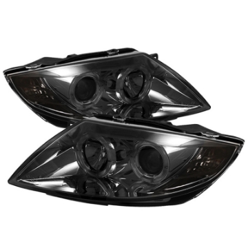Picture of Spyder BMW Z4 03-08 Projector Headlights Halogen Model Only - LED Halo Smoke PRO-YD-BMWZ403-HL-SM