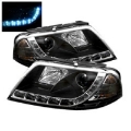 Picture of Spyder Volkswagen Passat 01-05 Projector Headlights DRL Black High H1 Low H1 PRO-YD-VP01-DRL-BK