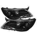 Picture of Spyder Volkswagen Tiguan 09-11 Projector Headlights DRL Black High H1 Low H7 PRO-YD-VTIG09-DRL-BK