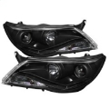 Picture of Spyder Volkswagen Tiguan 09-11 Projector Headlights DRL Black High H1 Low H7 PRO-YD-VTIG09-DRL-BK