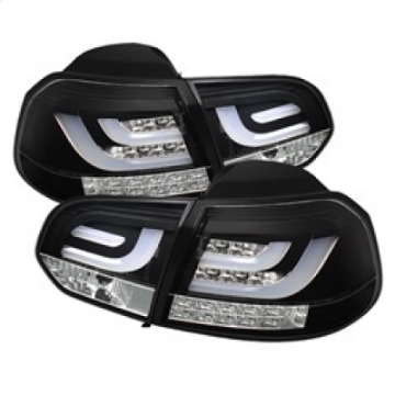 Picture of Spyder Volkswagen Golf-GTI 10-13 G2 Type With Light Bar LED Tail Lights Black ALT-YD-VG10-LED-G2-BK